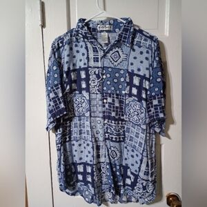 Kikimo 100% rayon men shirt medium